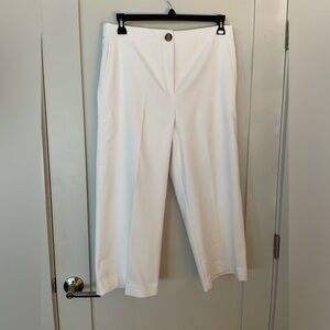 Ann Taylor Cropped White Dress Pants 12P Super classy Worn once then dry cleaned